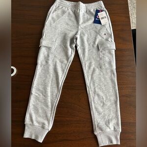 Champion Kids Light Gray Cargo Sweatpants